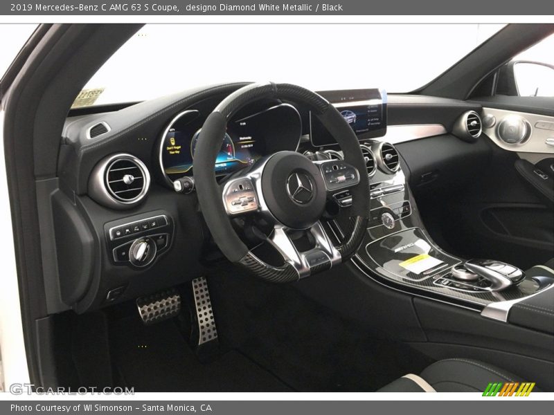 designo Diamond White Metallic / Black 2019 Mercedes-Benz C AMG 63 S Coupe