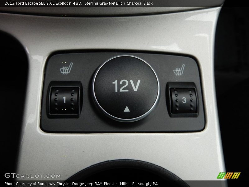 Sterling Gray Metallic / Charcoal Black 2013 Ford Escape SEL 2.0L EcoBoost 4WD