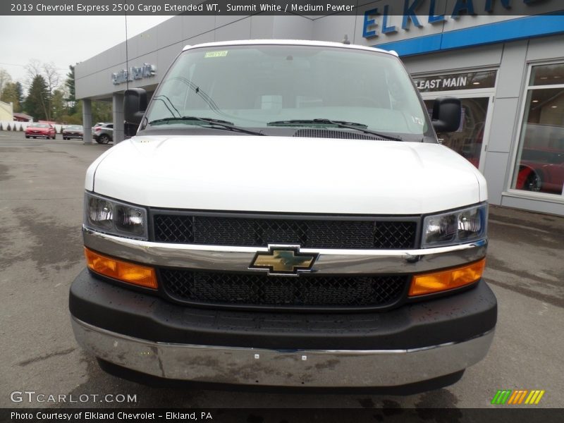 Summit White / Medium Pewter 2019 Chevrolet Express 2500 Cargo Extended WT