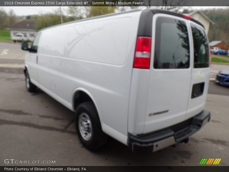 Summit White / Medium Pewter 2019 Chevrolet Express 2500 Cargo Extended WT