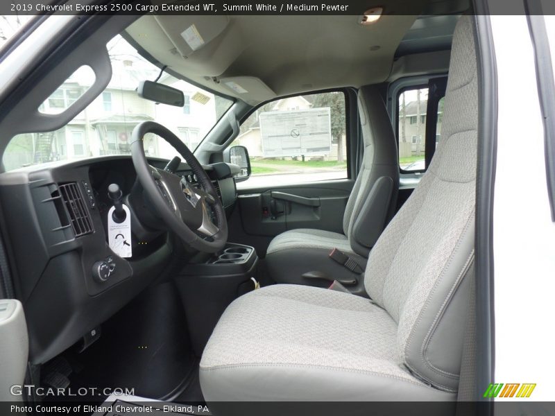 Summit White / Medium Pewter 2019 Chevrolet Express 2500 Cargo Extended WT