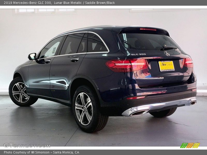Lunar Blue Metallic / Saddle Brown/Black 2019 Mercedes-Benz GLC 300