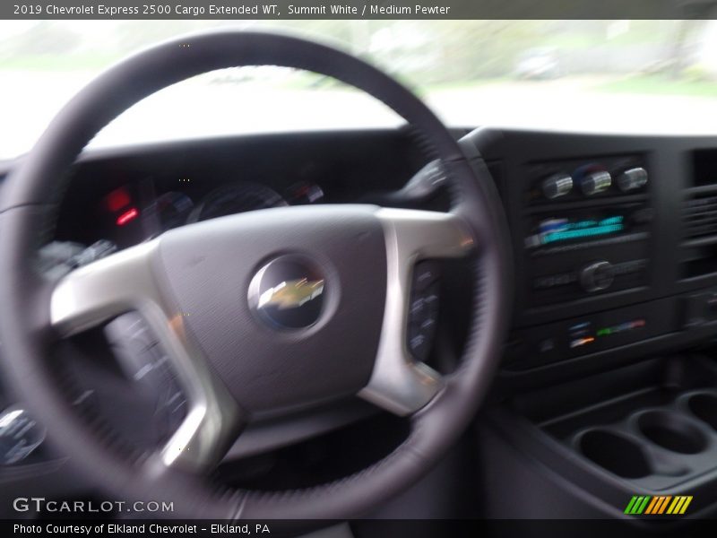 Summit White / Medium Pewter 2019 Chevrolet Express 2500 Cargo Extended WT