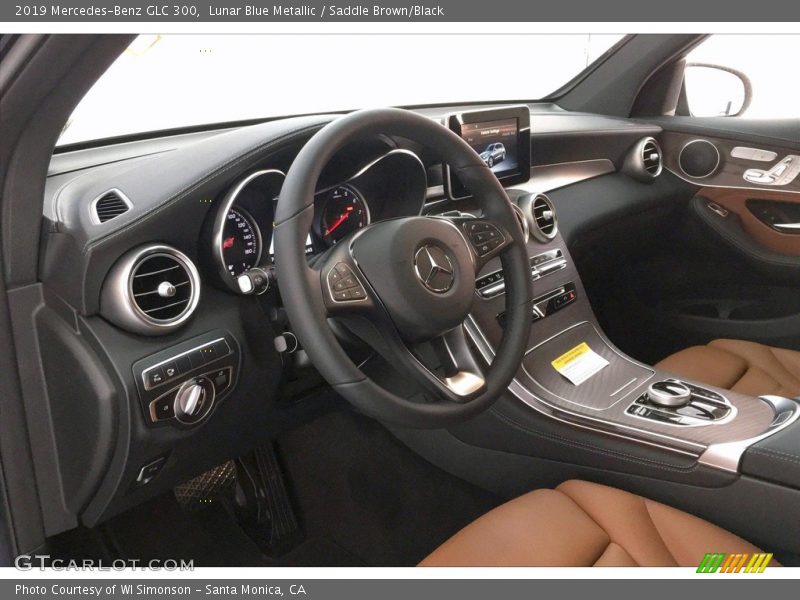 Lunar Blue Metallic / Saddle Brown/Black 2019 Mercedes-Benz GLC 300