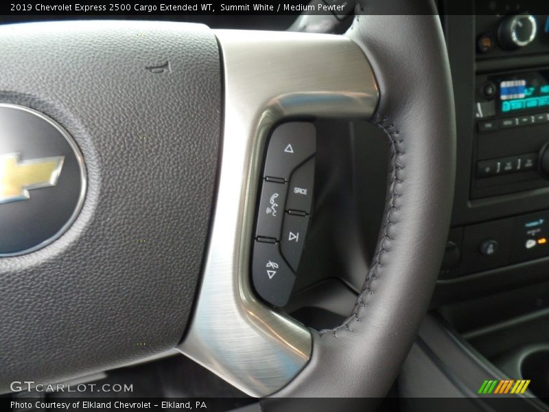 Summit White / Medium Pewter 2019 Chevrolet Express 2500 Cargo Extended WT