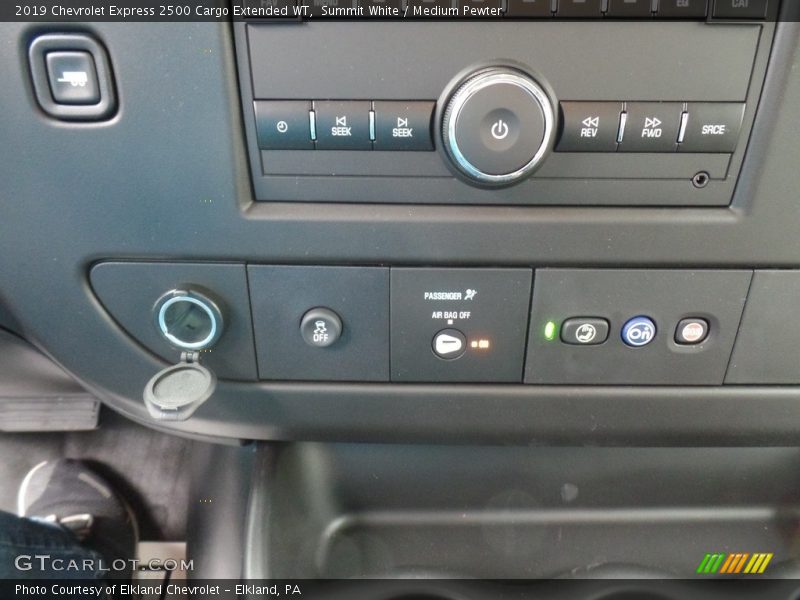 Summit White / Medium Pewter 2019 Chevrolet Express 2500 Cargo Extended WT