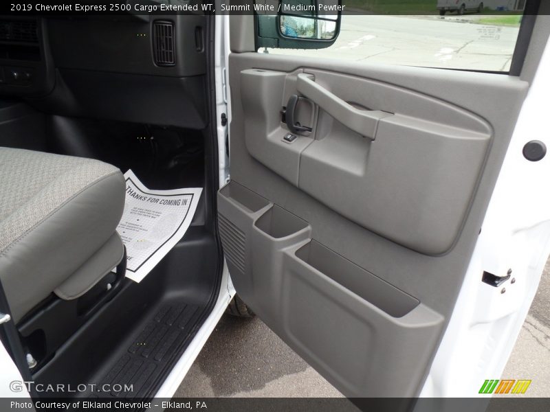 Summit White / Medium Pewter 2019 Chevrolet Express 2500 Cargo Extended WT