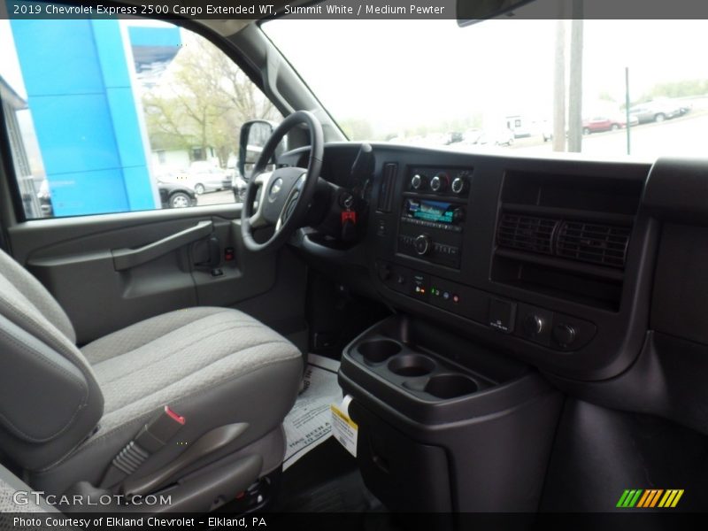 Summit White / Medium Pewter 2019 Chevrolet Express 2500 Cargo Extended WT