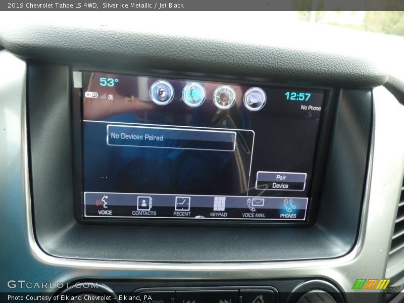 Silver Ice Metallic / Jet Black 2019 Chevrolet Tahoe LS 4WD