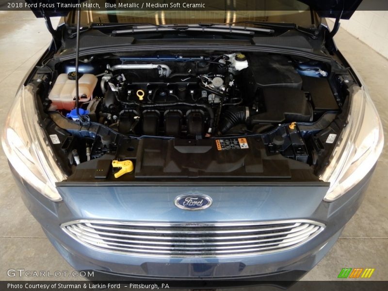 Blue Metallic / Medium Soft Ceramic 2018 Ford Focus Titanium Hatch