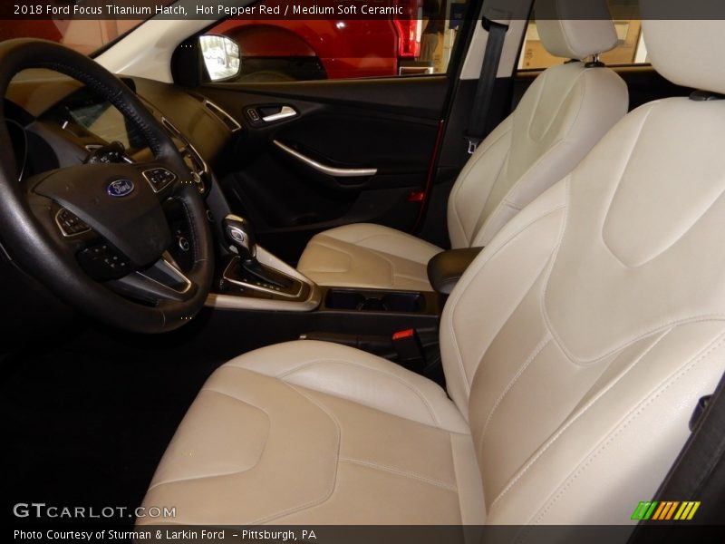 Hot Pepper Red / Medium Soft Ceramic 2018 Ford Focus Titanium Hatch