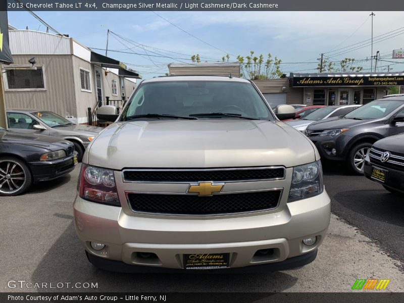Champagne Silver Metallic / Light Cashmere/Dark Cashmere 2013 Chevrolet Tahoe LT 4x4