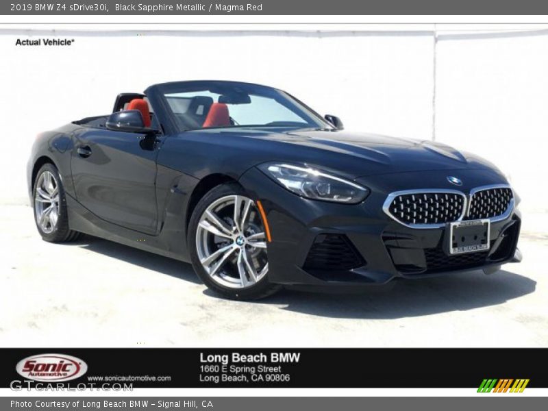 Black Sapphire Metallic / Magma Red 2019 BMW Z4 sDrive30i