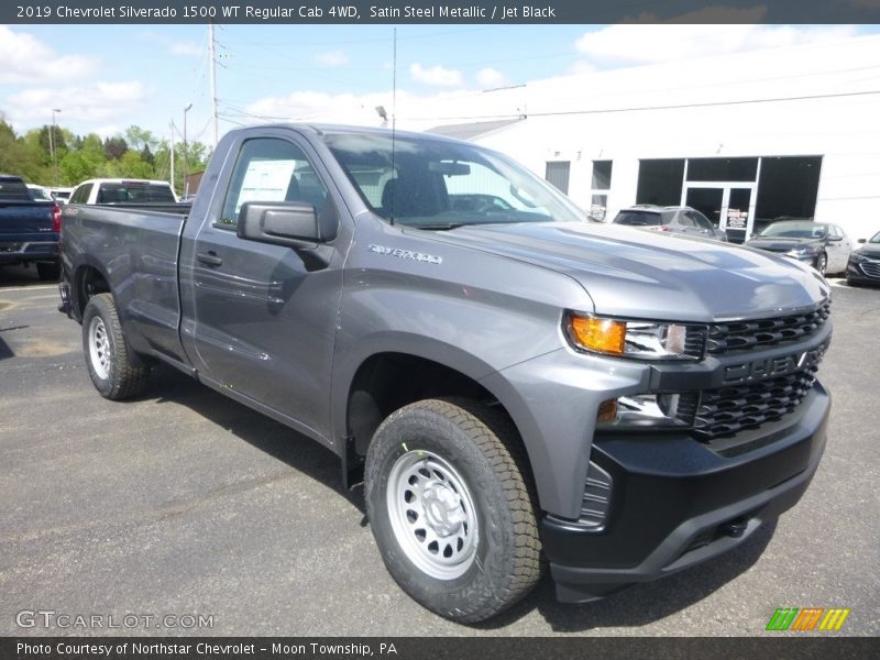 Front 3/4 View of 2019 Silverado 1500 WT Regular Cab 4WD