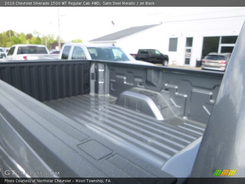 Satin Steel Metallic / Jet Black 2019 Chevrolet Silverado 1500 WT Regular Cab 4WD