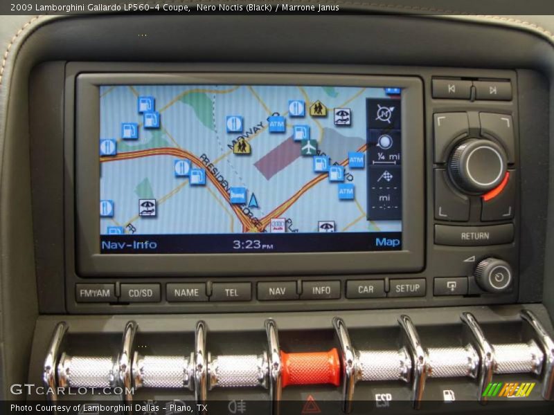 Navigation of 2009 Gallardo LP560-4 Coupe