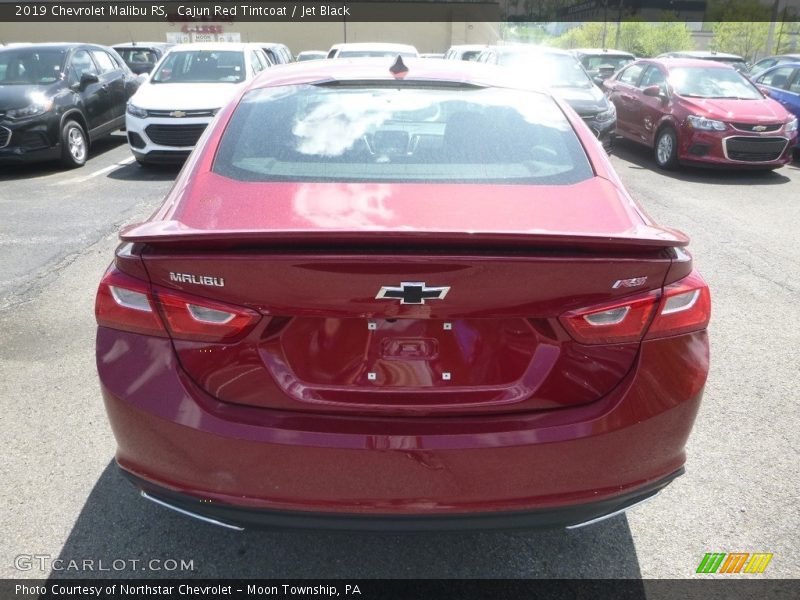 Cajun Red Tintcoat / Jet Black 2019 Chevrolet Malibu RS