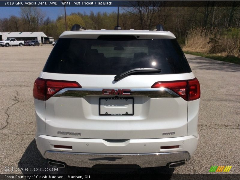White Frost Tricoat / Jet Black 2019 GMC Acadia Denali AWD