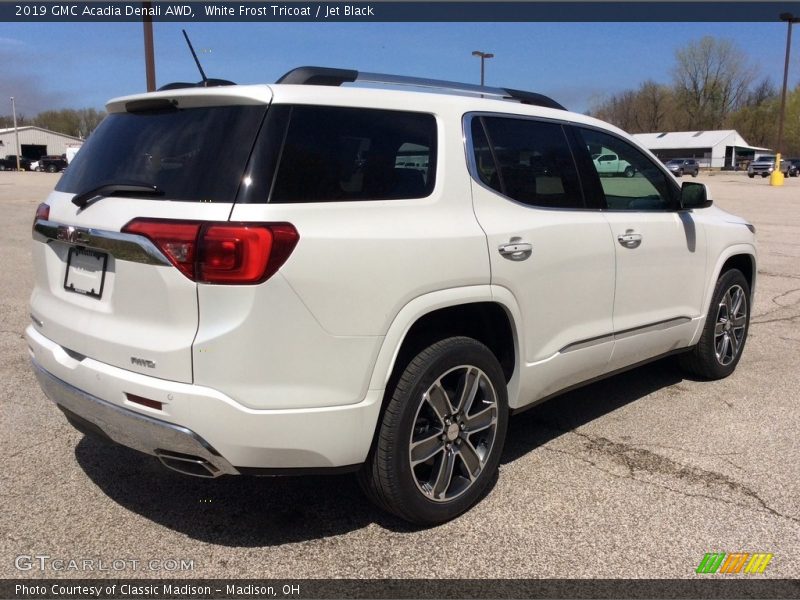 White Frost Tricoat / Jet Black 2019 GMC Acadia Denali AWD