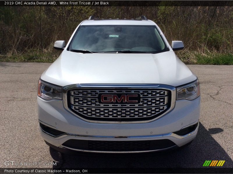 White Frost Tricoat / Jet Black 2019 GMC Acadia Denali AWD