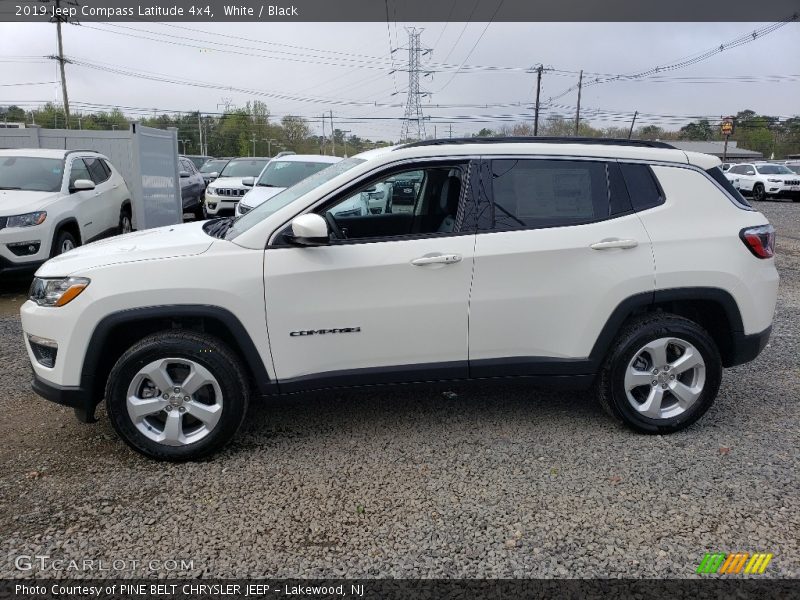 White / Black 2019 Jeep Compass Latitude 4x4