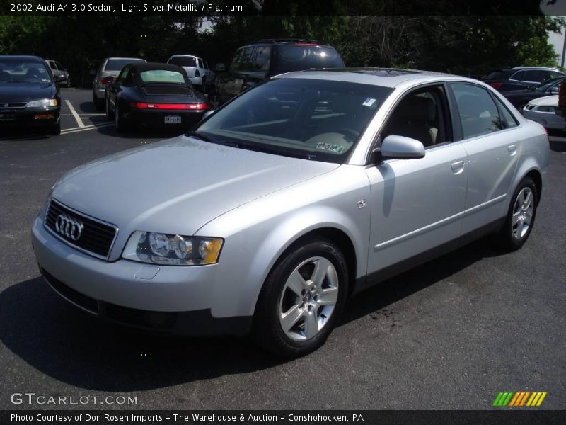 Light Silver Metallic / Platinum 2002 Audi A4 3.0 Sedan