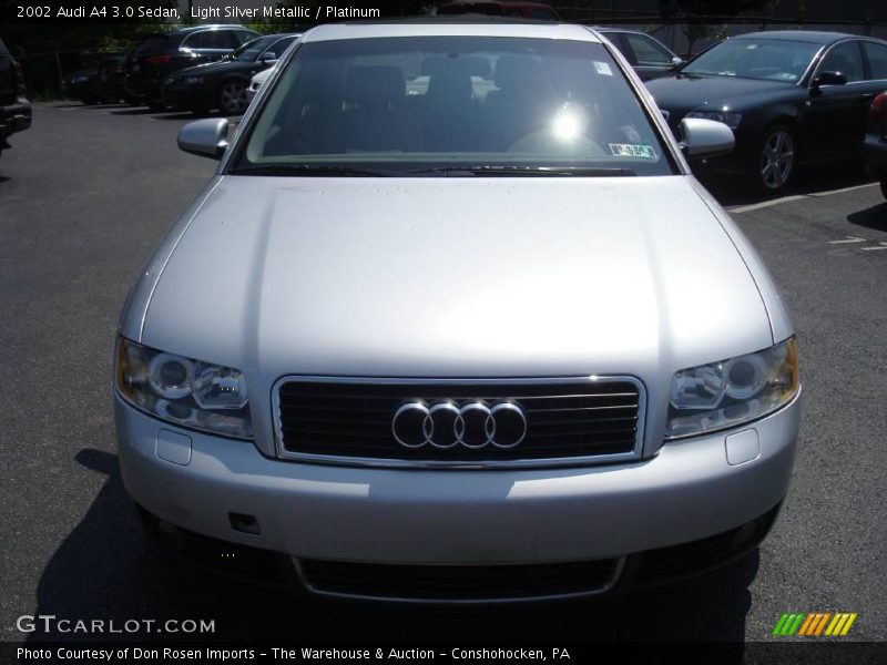 Light Silver Metallic / Platinum 2002 Audi A4 3.0 Sedan