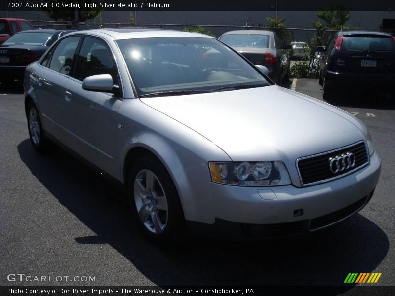 Light Silver Metallic / Platinum 2002 Audi A4 3.0 Sedan