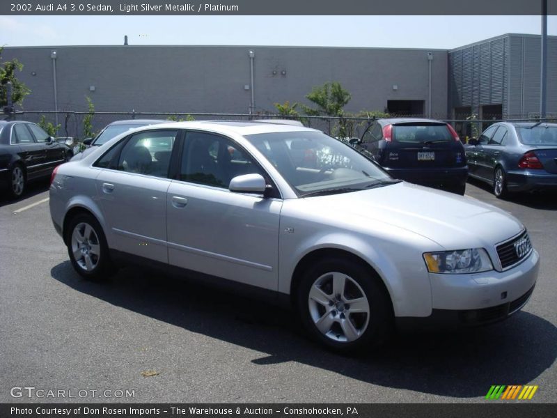 Light Silver Metallic / Platinum 2002 Audi A4 3.0 Sedan