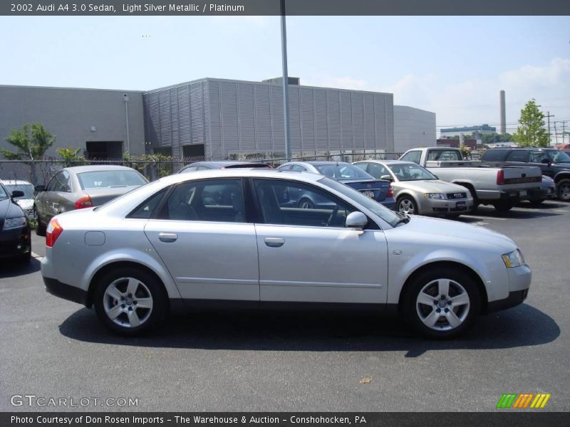 Light Silver Metallic / Platinum 2002 Audi A4 3.0 Sedan