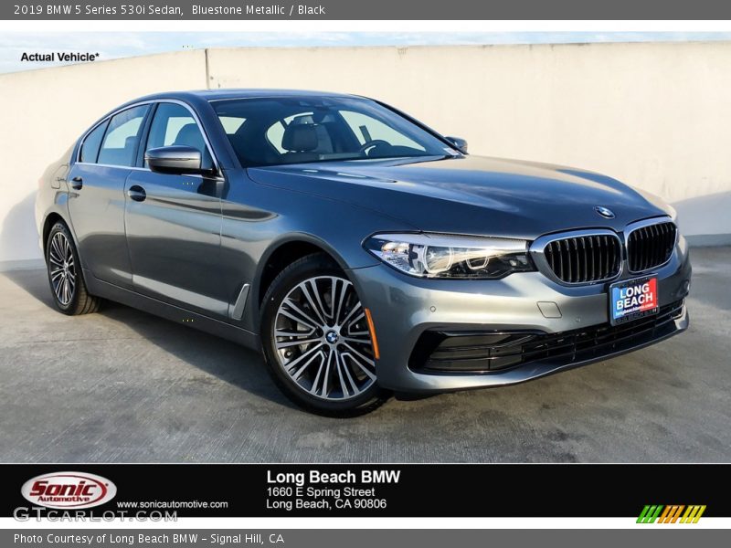 Bluestone Metallic / Black 2019 BMW 5 Series 530i Sedan