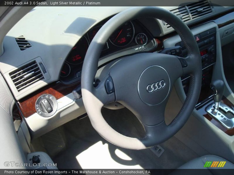 Light Silver Metallic / Platinum 2002 Audi A4 3.0 Sedan