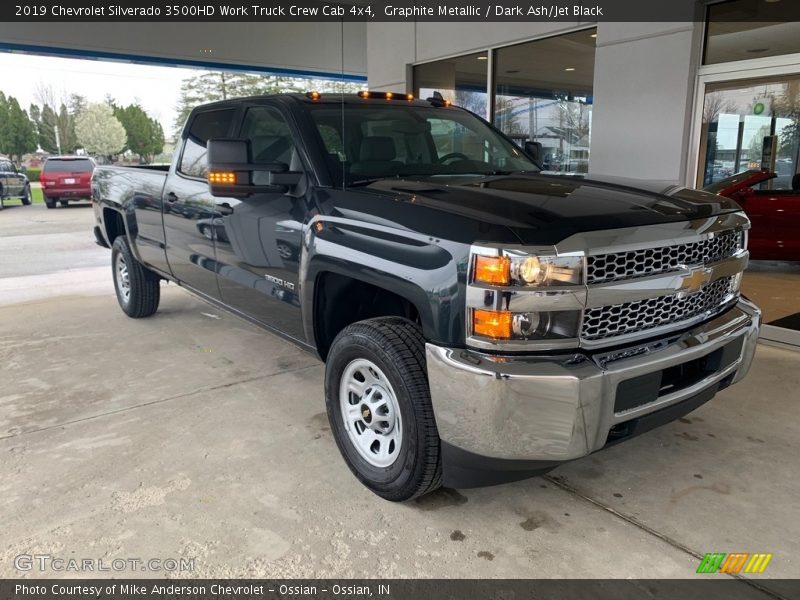 Graphite Metallic / Dark Ash/Jet Black 2019 Chevrolet Silverado 3500HD Work Truck Crew Cab 4x4