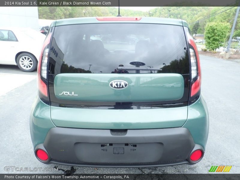 Kale Green / Black Diamond Woven Cloth 2014 Kia Soul 1.6