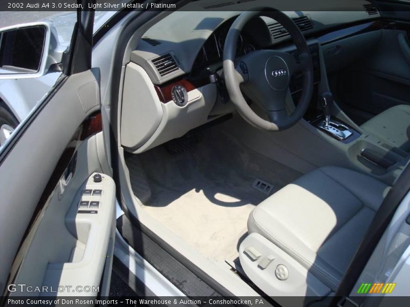 Light Silver Metallic / Platinum 2002 Audi A4 3.0 Sedan