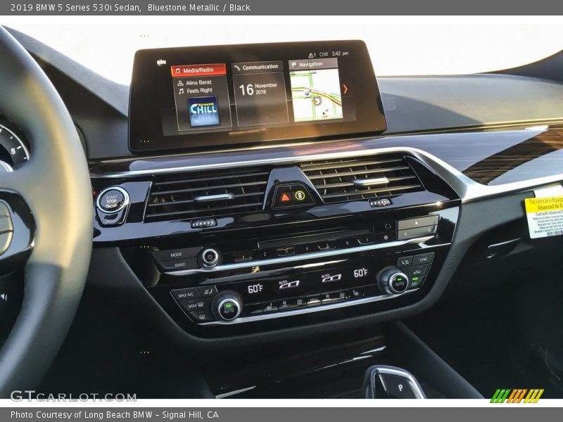 Bluestone Metallic / Black 2019 BMW 5 Series 530i Sedan