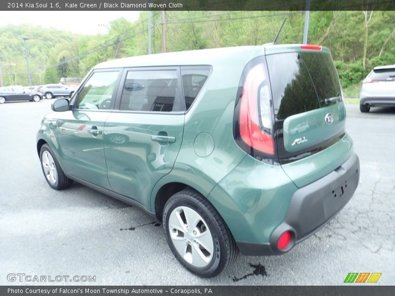 Kale Green / Black Diamond Woven Cloth 2014 Kia Soul 1.6