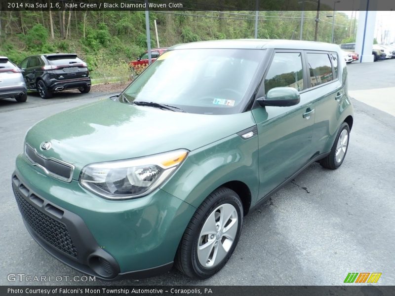 Kale Green / Black Diamond Woven Cloth 2014 Kia Soul 1.6