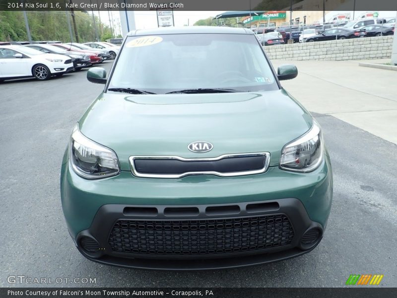 Kale Green / Black Diamond Woven Cloth 2014 Kia Soul 1.6