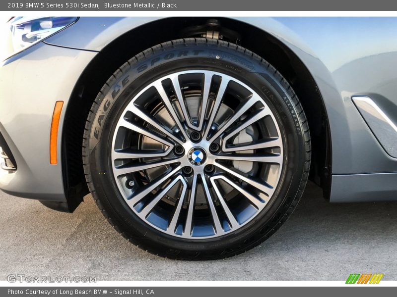 Bluestone Metallic / Black 2019 BMW 5 Series 530i Sedan