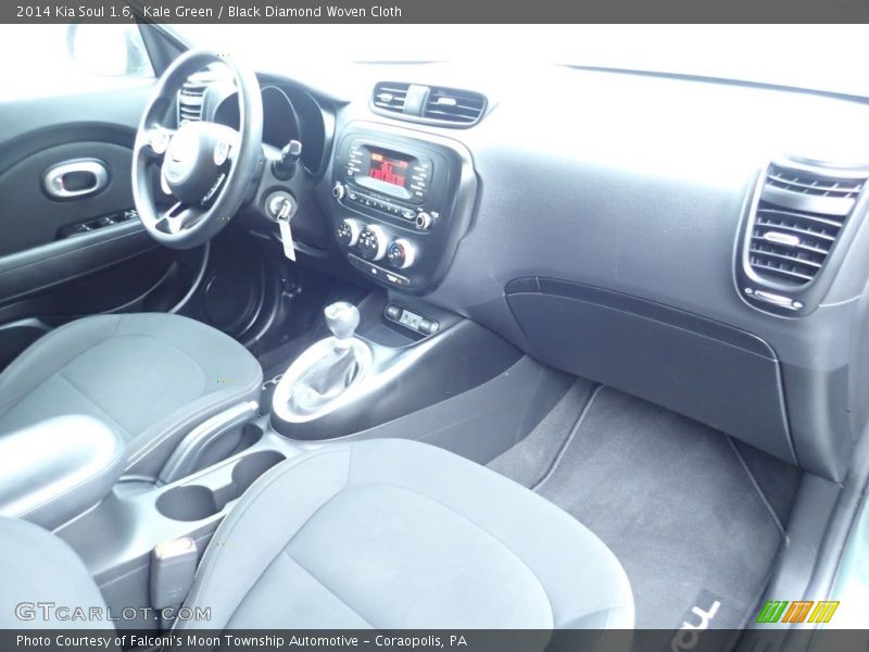 Kale Green / Black Diamond Woven Cloth 2014 Kia Soul 1.6