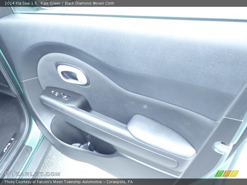 Kale Green / Black Diamond Woven Cloth 2014 Kia Soul 1.6