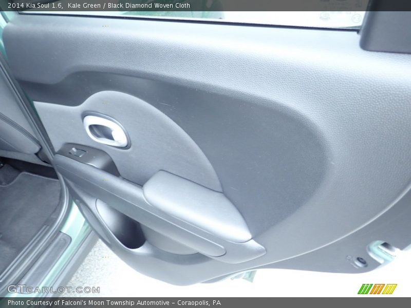 Kale Green / Black Diamond Woven Cloth 2014 Kia Soul 1.6