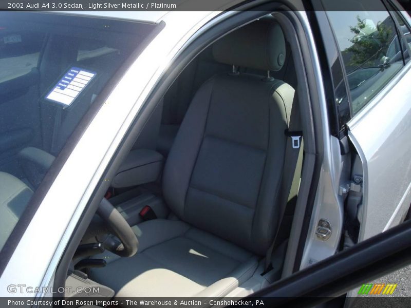 Light Silver Metallic / Platinum 2002 Audi A4 3.0 Sedan