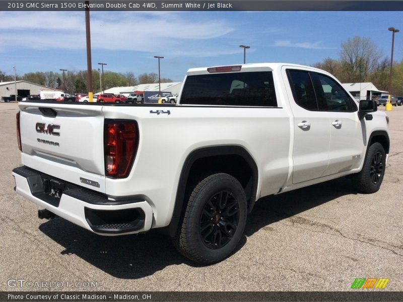 Summit White / Jet Black 2019 GMC Sierra 1500 Elevation Double Cab 4WD