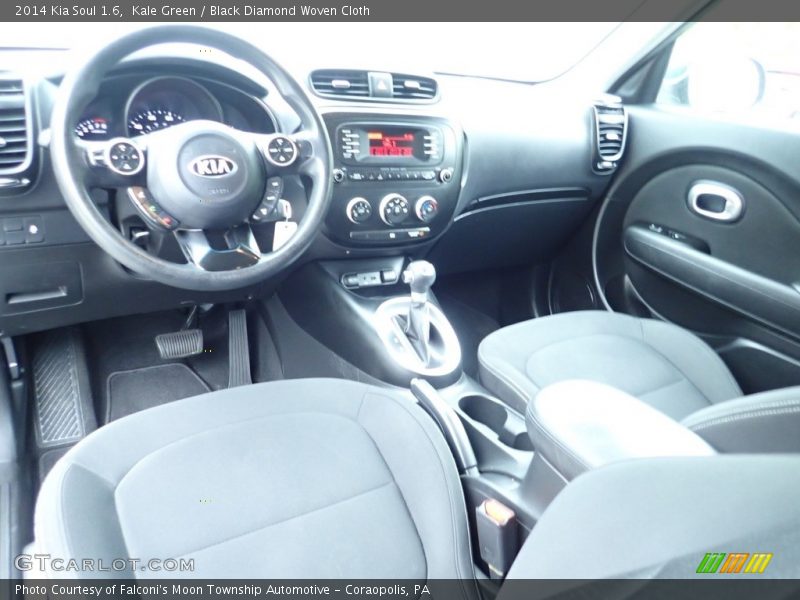 Kale Green / Black Diamond Woven Cloth 2014 Kia Soul 1.6