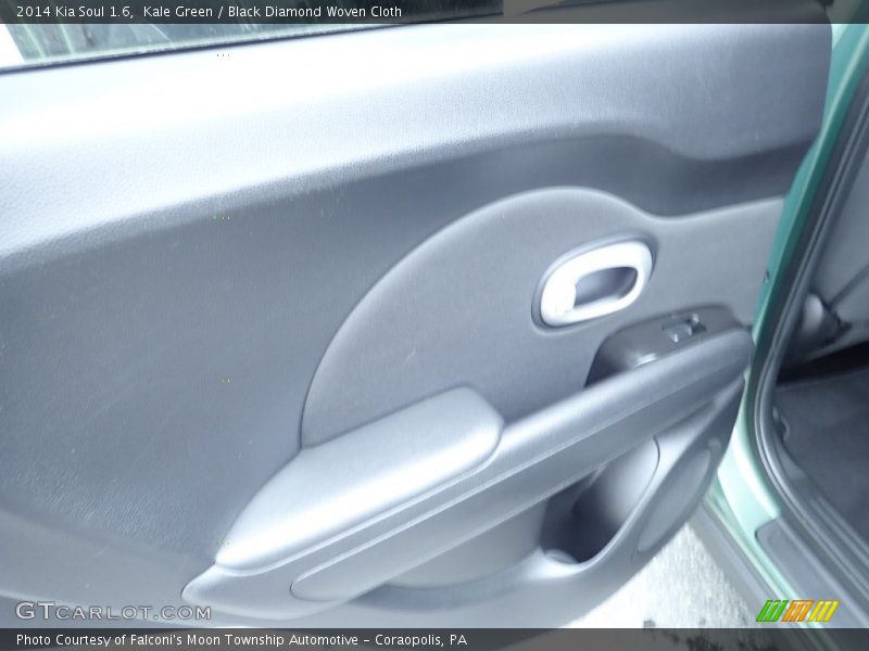 Kale Green / Black Diamond Woven Cloth 2014 Kia Soul 1.6