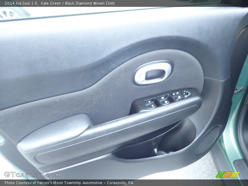 Kale Green / Black Diamond Woven Cloth 2014 Kia Soul 1.6