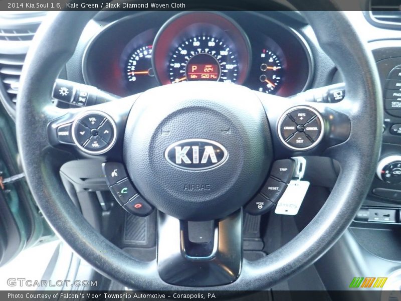 Kale Green / Black Diamond Woven Cloth 2014 Kia Soul 1.6