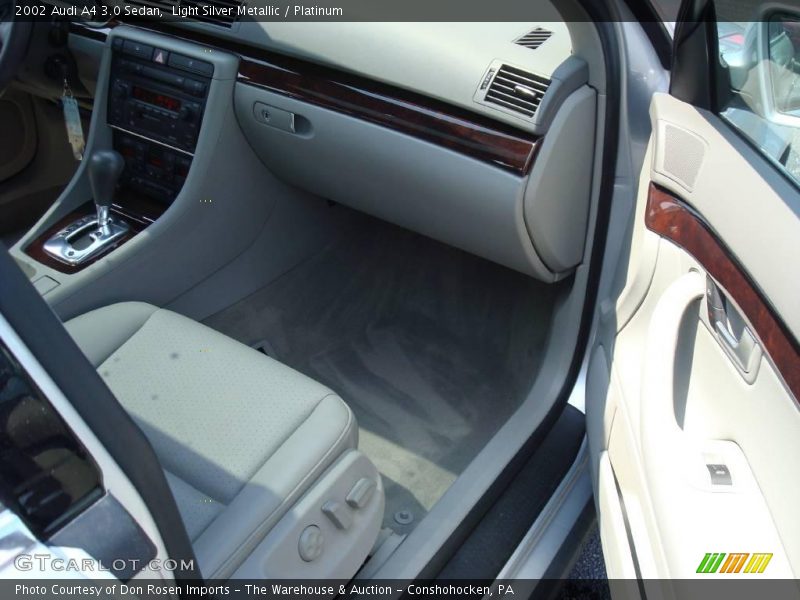 Light Silver Metallic / Platinum 2002 Audi A4 3.0 Sedan
